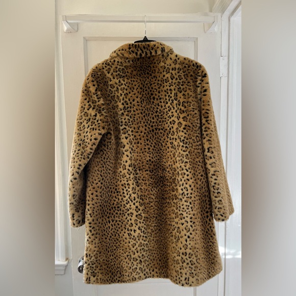 Faux Leopard Print Coat - Picture 8 of 9